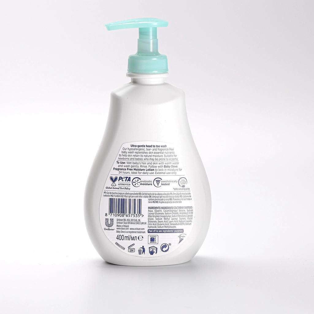 Baby Dove Sensitive Skin Hair and Body Wash 400 ml by Beauty Care Bag