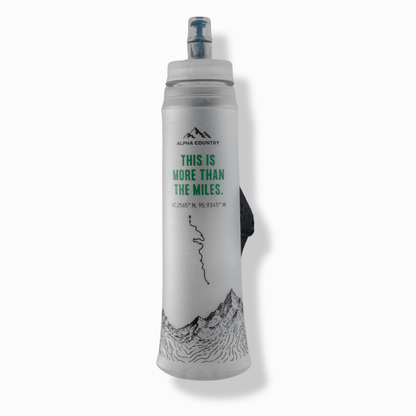 PEAK 500ml Soft Flask with Wrist Strap by Alpha Country Training + Nutrition