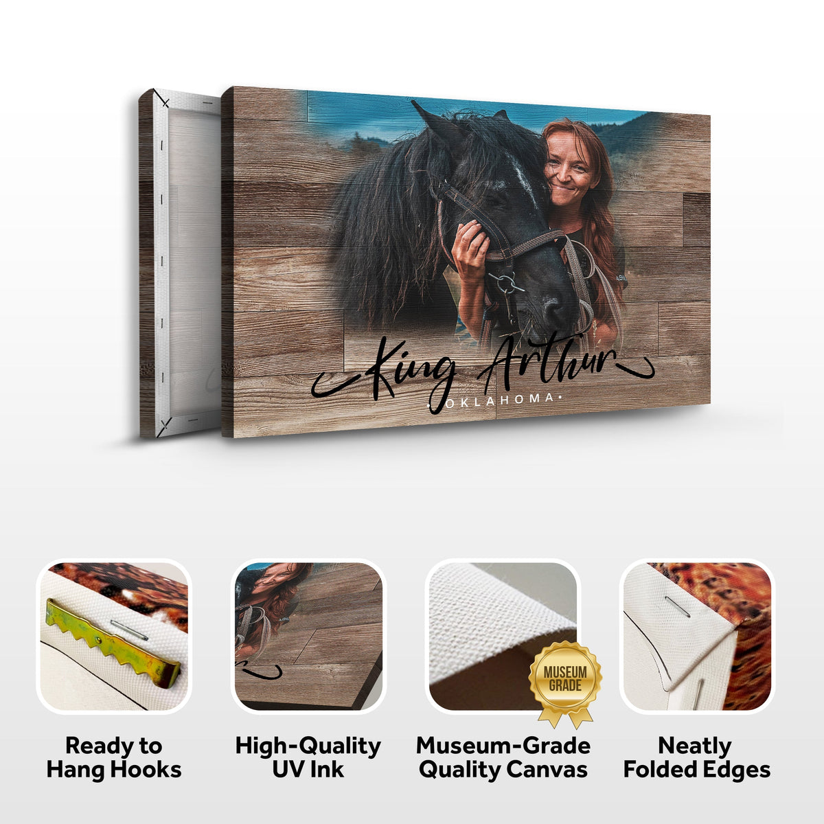 Wooden Animal Portrait Sign by Tailored Canvases