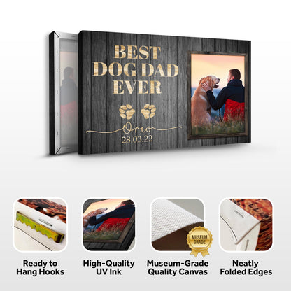 Best Dog Dad Ever Sign II by Tailored Canvases