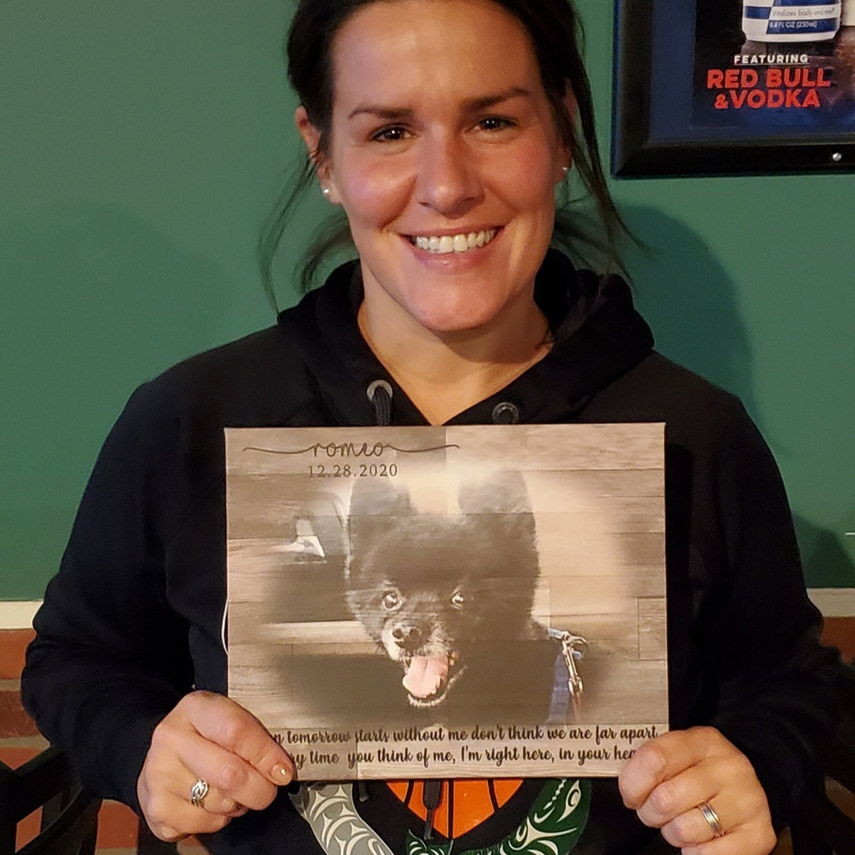 Wooden Animal Portrait Sign | Personalized Canvas Wall Art by Tailored Canvases