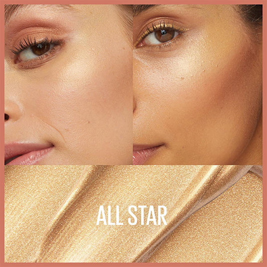 Maybelline Sunkisser Liquid Highlighter - Radiant Glow, Natural Finish - Blendable, Easy to Apply Illuminating Makeup by Beauty Care Bag