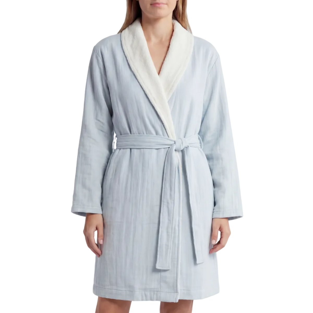 Soluna – Double-Side Muslin/Terry Shawl Robe by Pure Fiber
