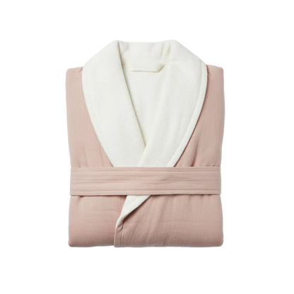 Soluna – Double-Side Muslin/Terry Shawl Robe by Pure Fiber