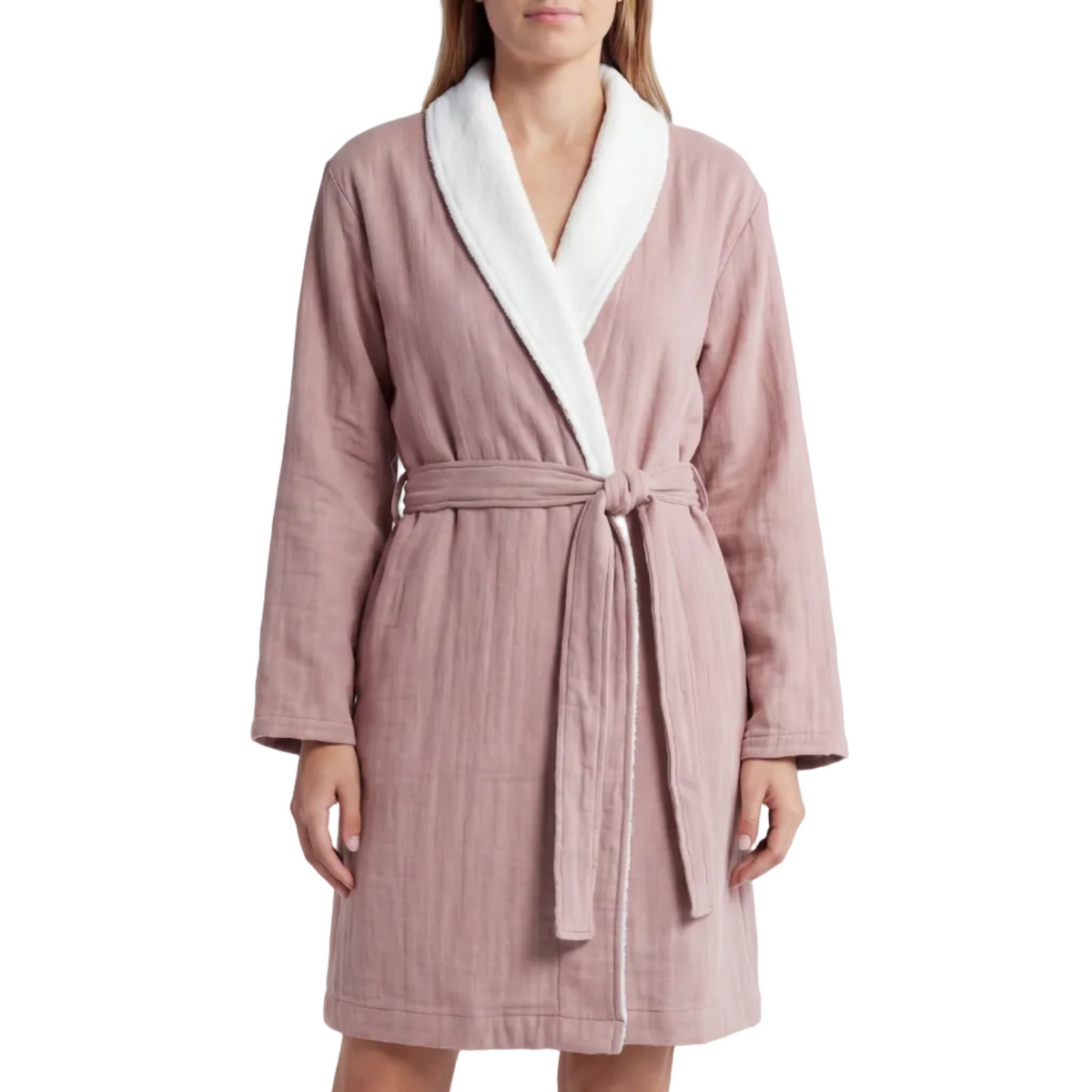 Soluna – Double-Side Muslin/Terry Shawl Robe by Pure Fiber