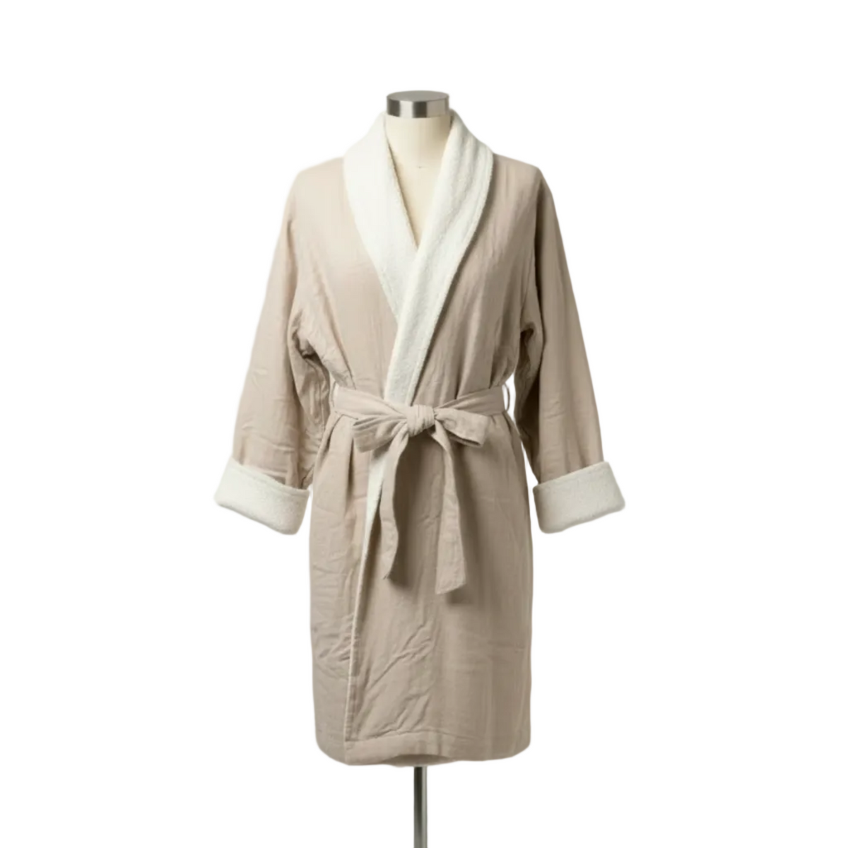 Soluna – Double-Side Muslin/Terry Shawl Robe by Pure Fiber