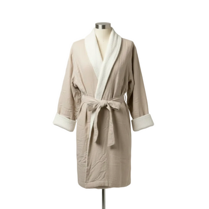 Soluna – Double-Side Muslin/Terry Shawl Robe by Pure Fiber