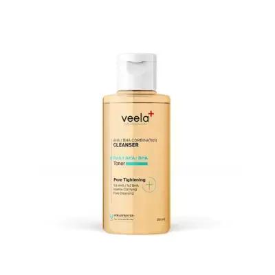 Veela AHA BHA Toner - Pore Tightening, Blackhead Removal Skincare Toner for Acne Control, 6.76 fl oz by Beauty Care Bag