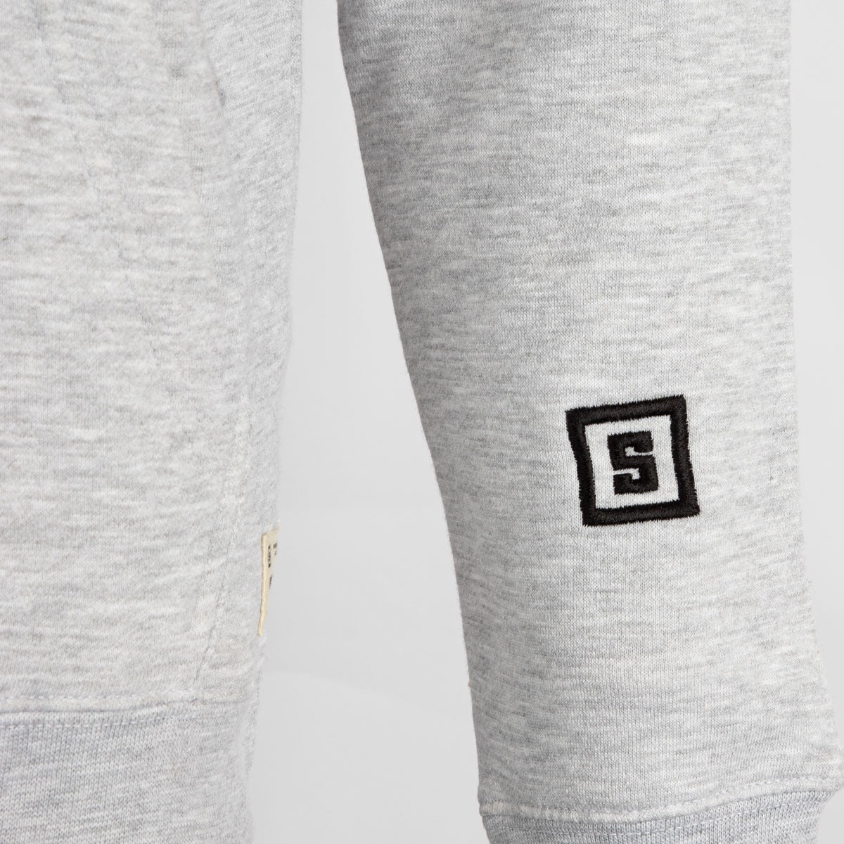 Heavy fleece hoodie, Grey and Black – view 4