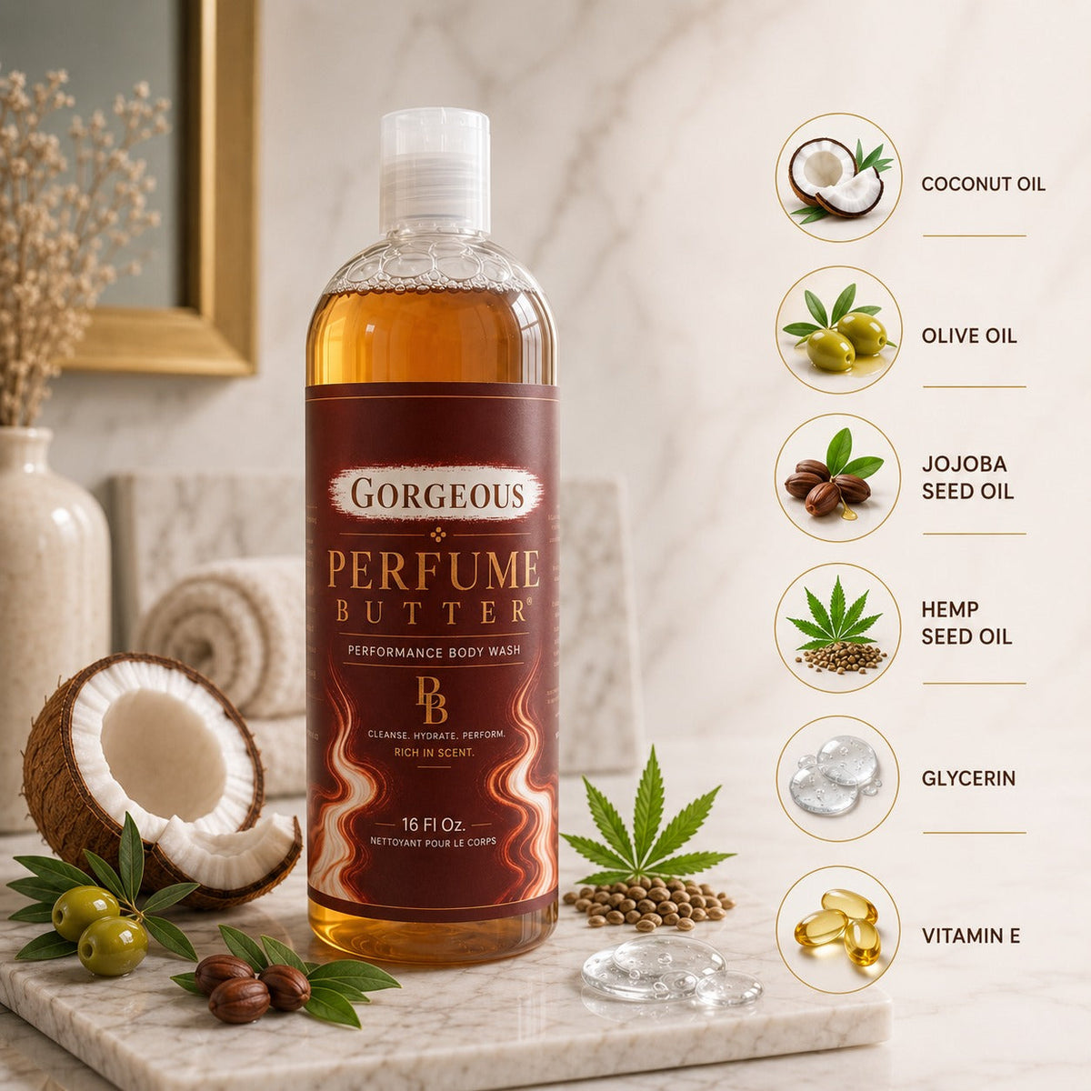 Luxury Fragrance Body Wash | Crafted with a Plant-Based Castile Formula by CB