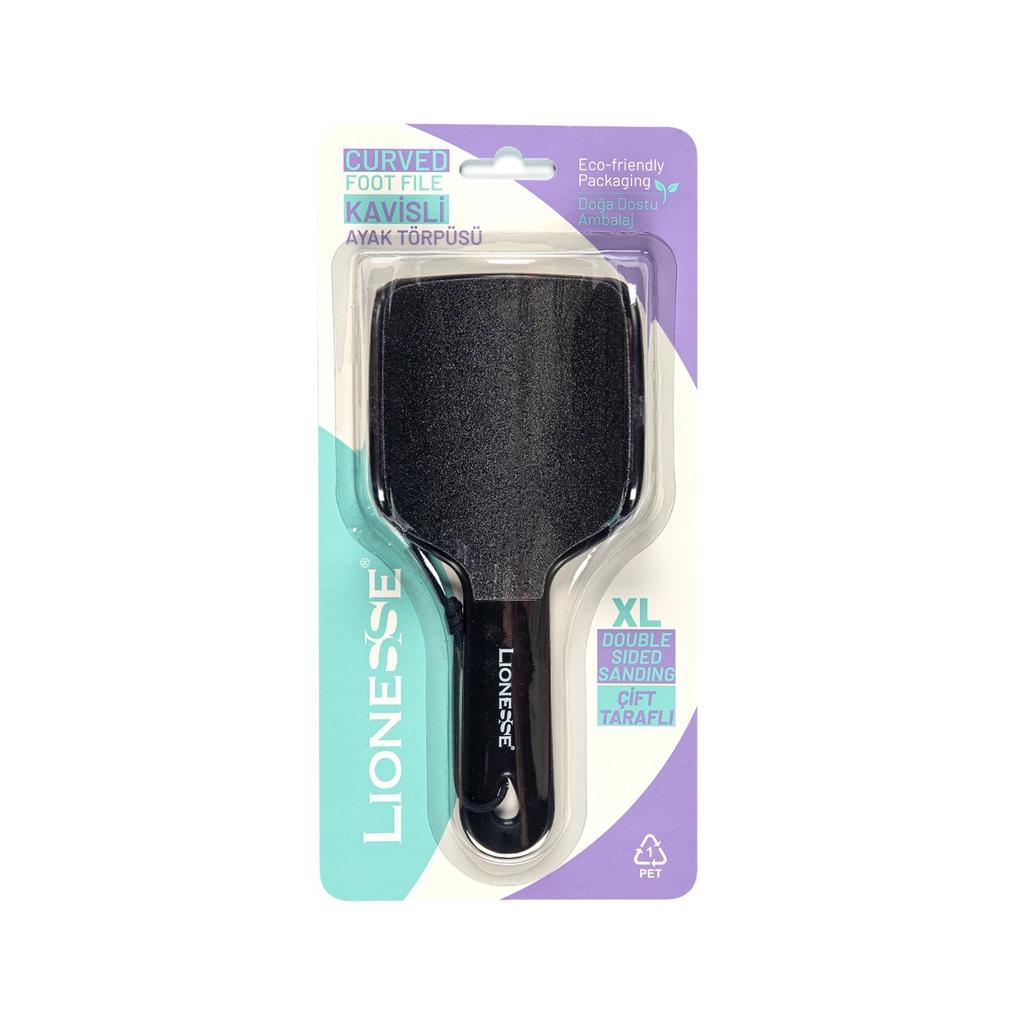 Lionesse Curved Foot File for Smooth Heels by Beauty Care Bag