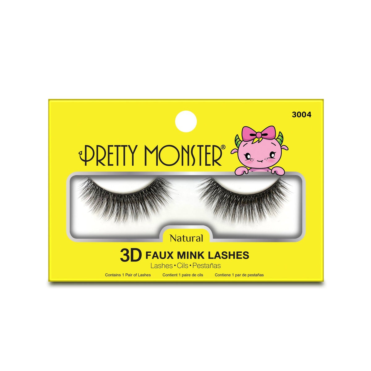 Pretty Monster Natural 3D Faux Mink Lashes - 3004 by Avera Group