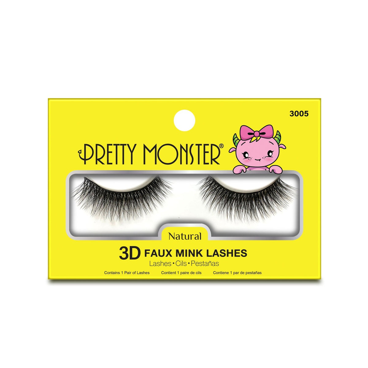 Pretty Monster Natural 3D Faux Mink Lashes - 3005 by Avera Group