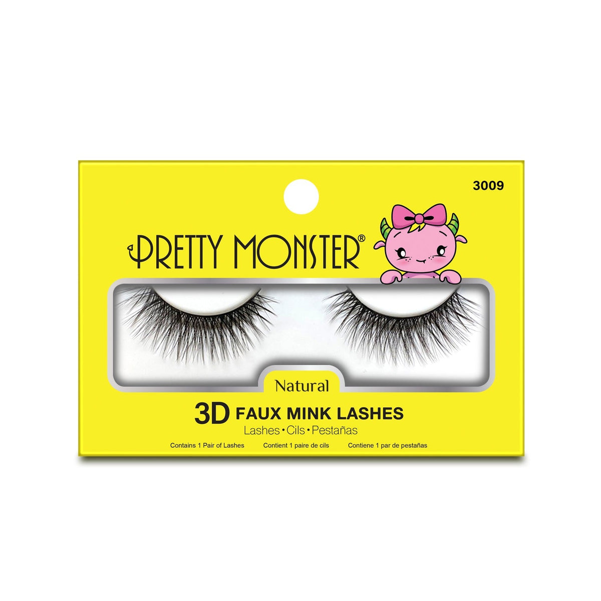 Pretty Monster Natural 3D Faux Mink Lashes - 3009 by Avera Group