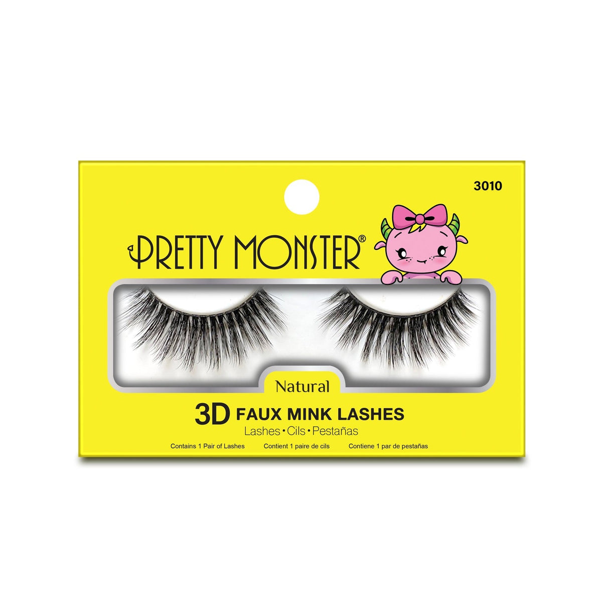 Pretty Monster Natural 3D Faux Mink Lashes - 3010 by Avera Group