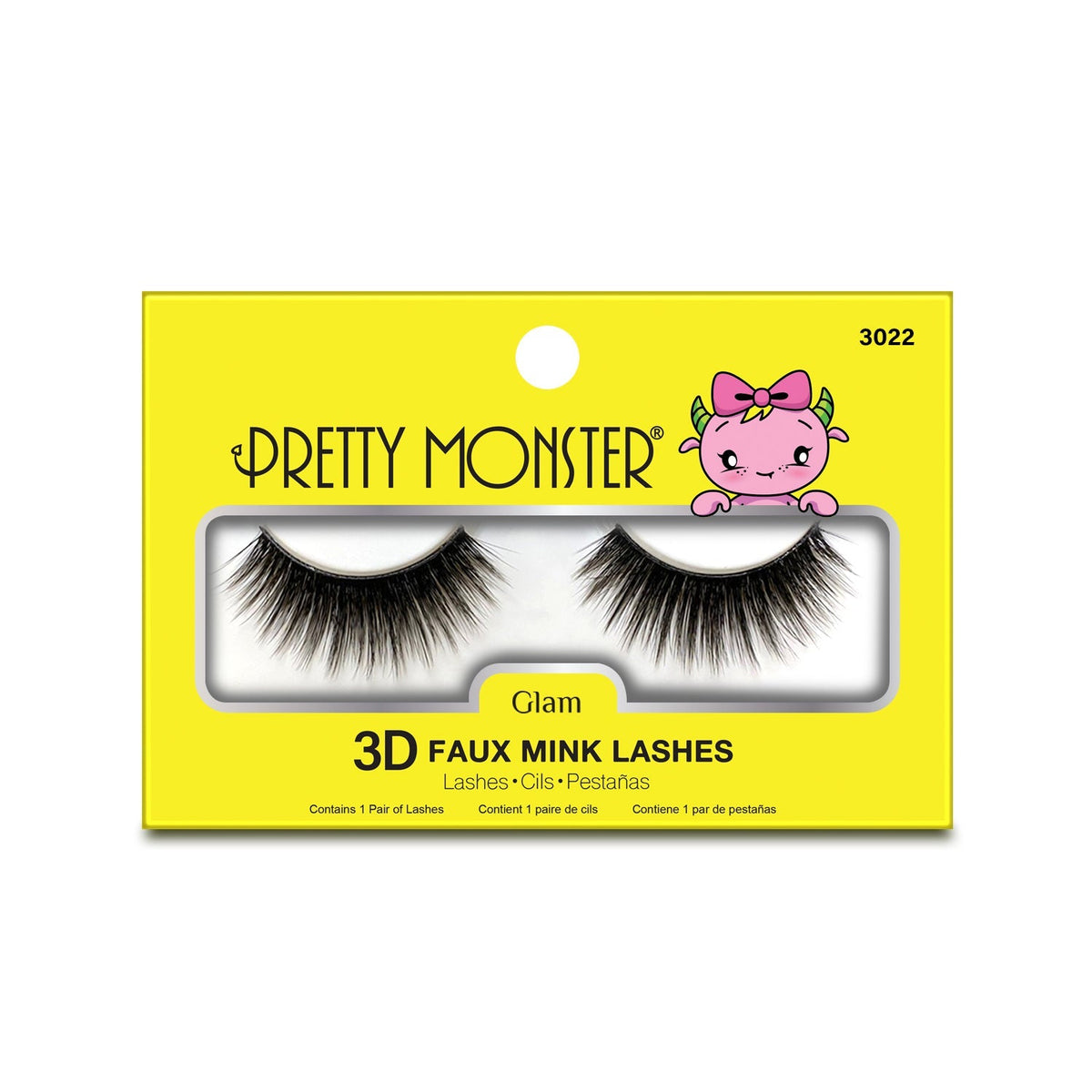 Pretty Monster Glam 3D Faux Mink Lashes - 3022 by Avera Group