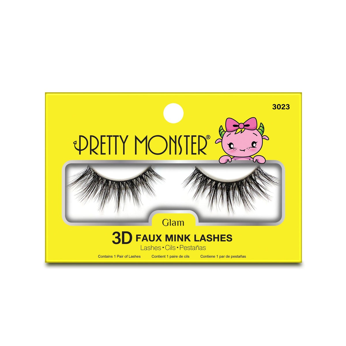 Pretty Monster Glam 3D Faux Mink Lashes - 3023 by Avera Group