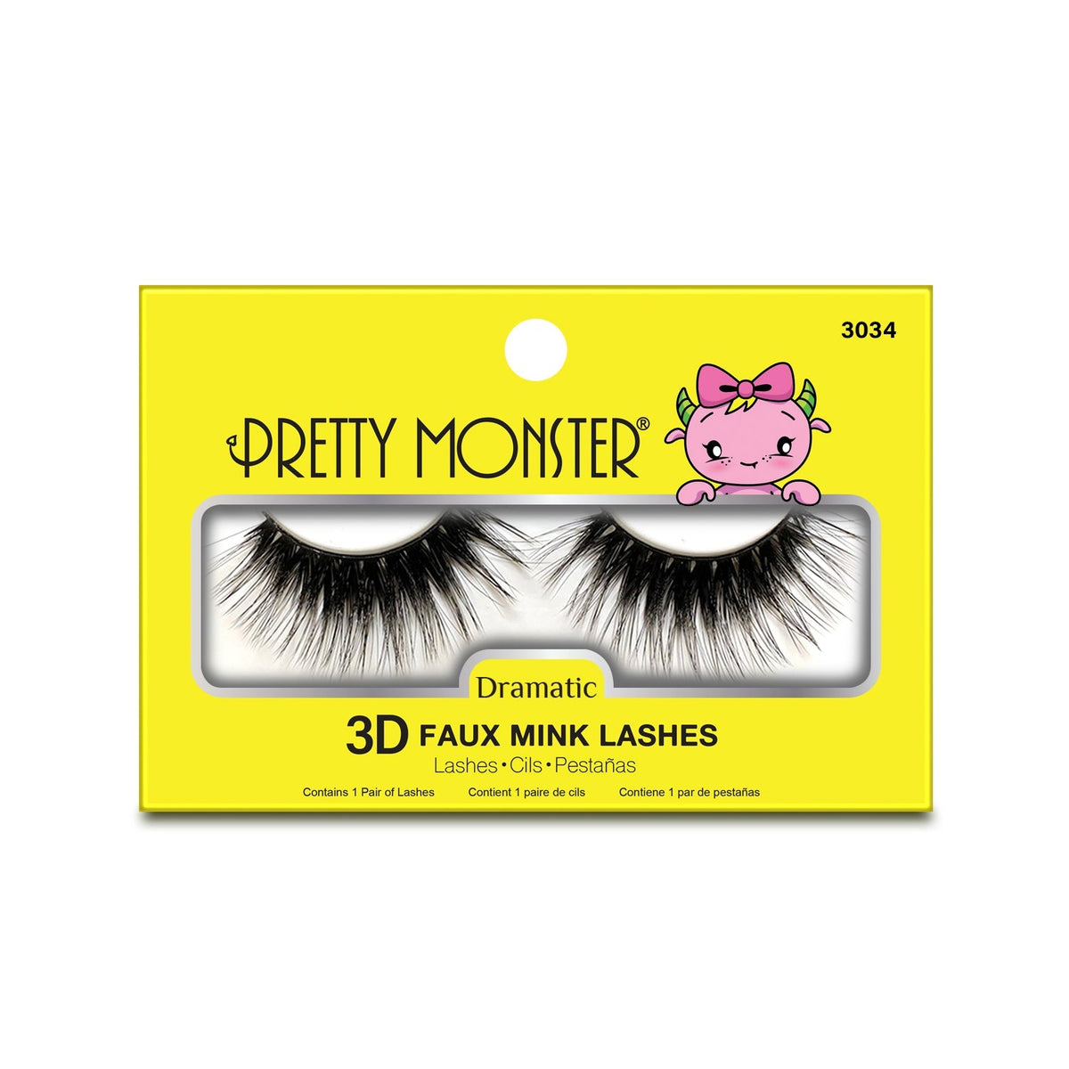Pretty Monster Dramatic 3D Faux Mink Lashes - 3034 by Avera Group