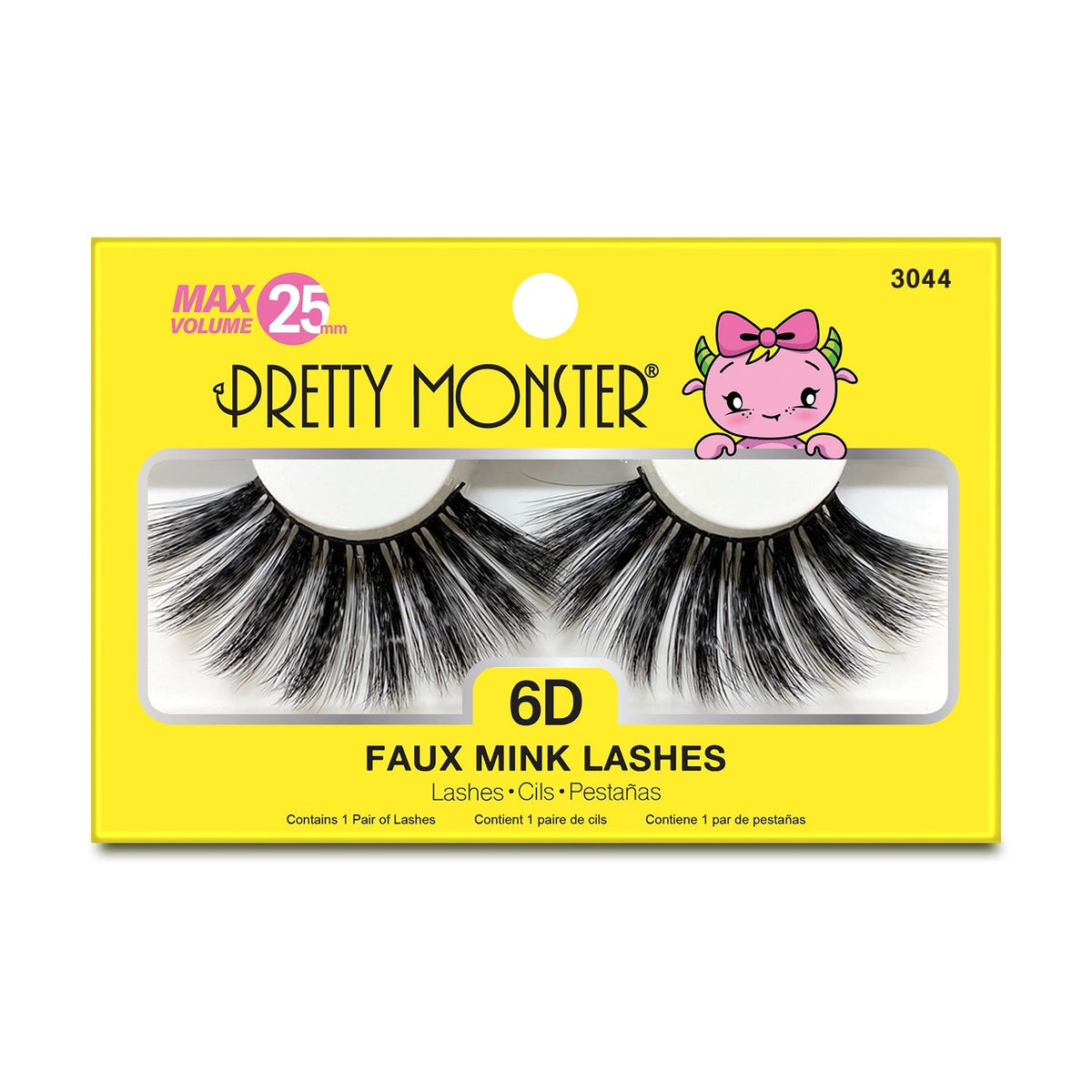 PRETTY MONSTER Max Volume 6D Faux Mink Lashes by Avera Group