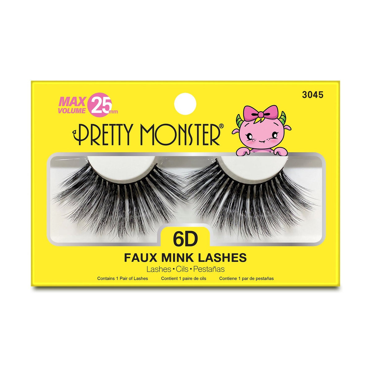 PRETTY MONSTER Max Volume 6D Faux Mink Lashes by Avera Group