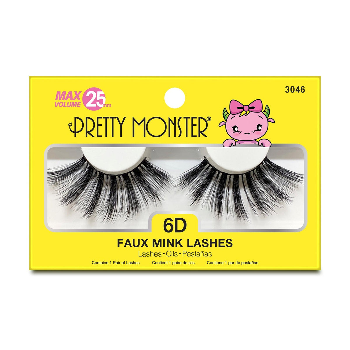 PRETTY MONSTER Max Volume 6D Faux Mink Lashes by Avera Group