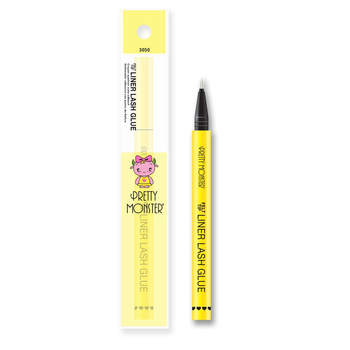 Pretty Monster Felt Tip Liner Lash Glue - Clear by Avera Group