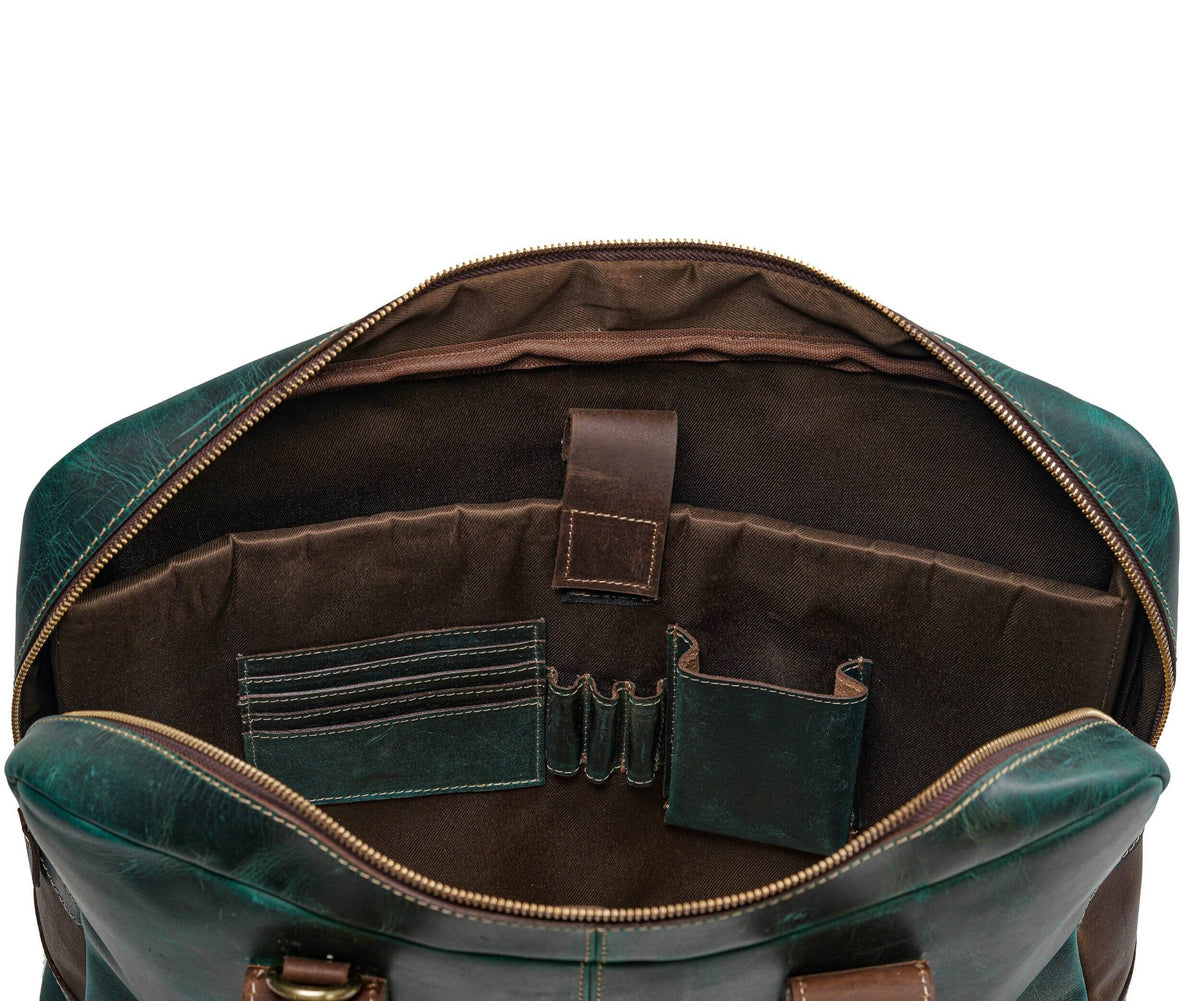 MaheTri Jefferson Briefcase by Classy Leather Bags