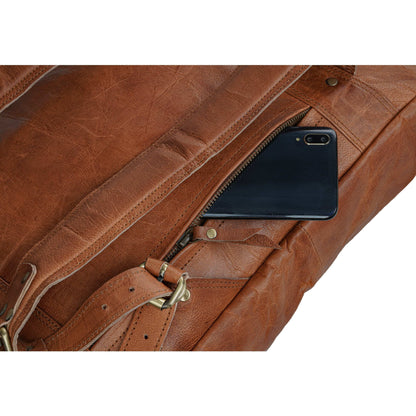The Ortiz Rucksack by Classy Leather Bags