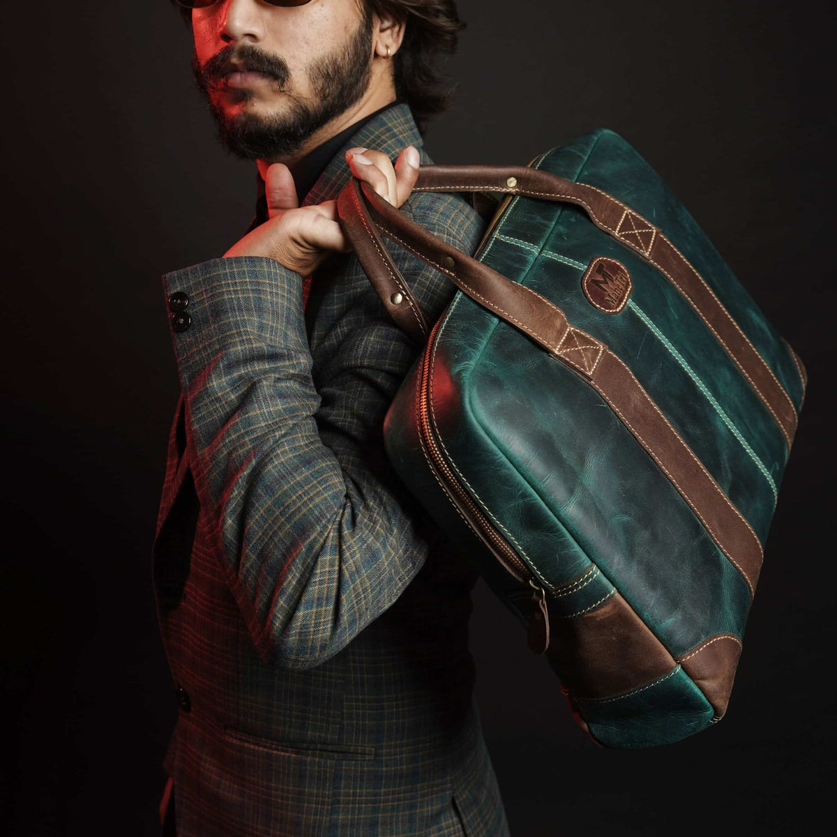 MaheTri Jefferson Briefcase by Classy Leather Bags