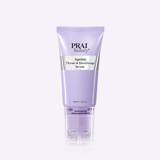 Ageless Throat and Decolletage serum with rollerball applicator