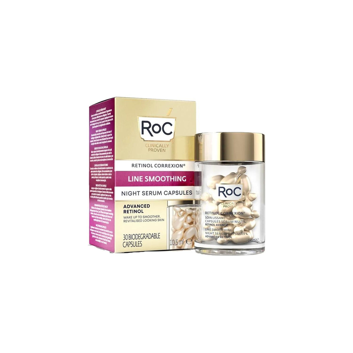 RoC retinol anti-wrinkle capsule serum, 30 capsules