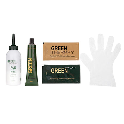 Green Therapy Ammonia-Free Hair Dye - Nourishing Argan Oil Formula for Natural Gray Hair Coverage by Beauty Care Bag