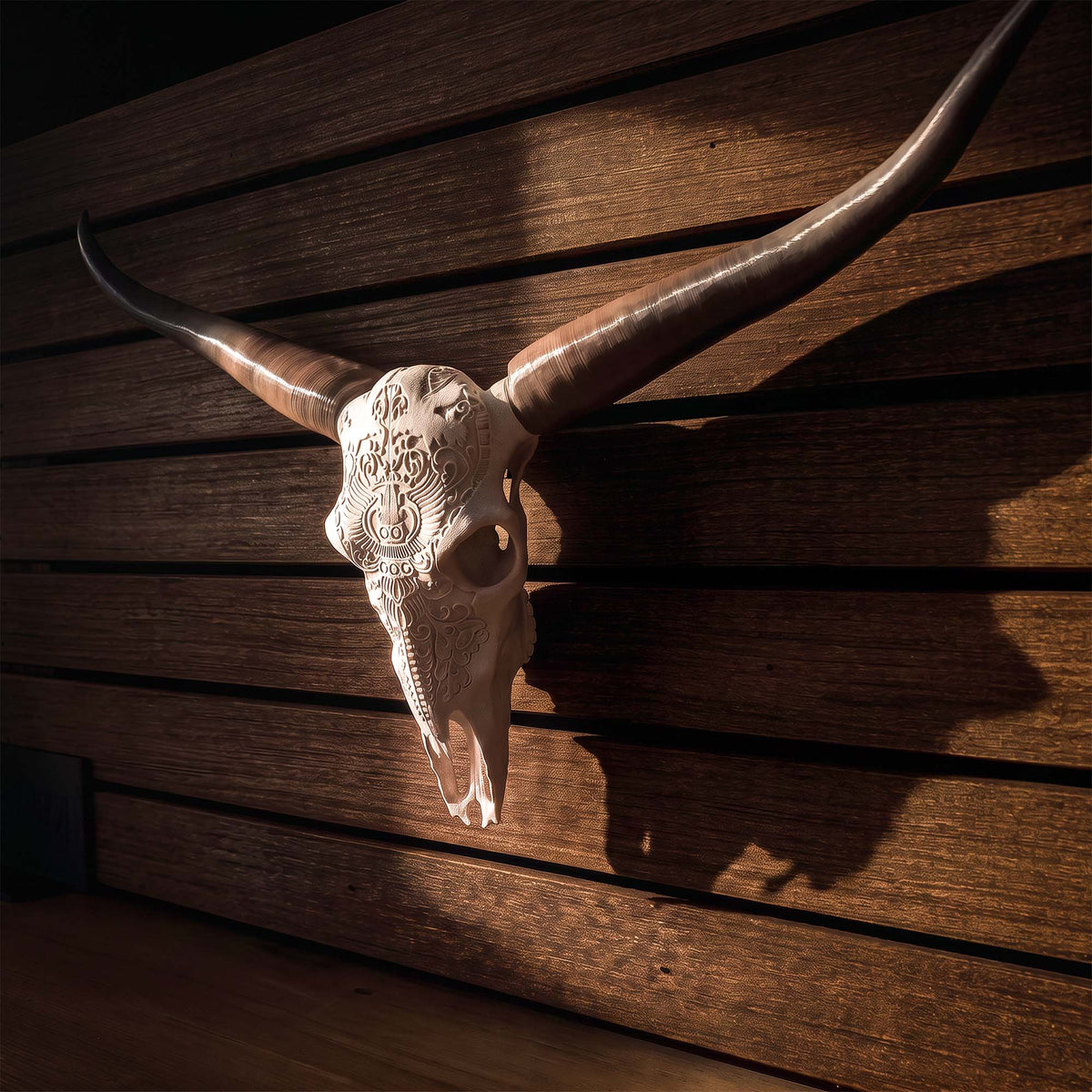 ADG42 Decorative Steer Skull and Horns Western Wall Decor by Active Doodie Gear­®