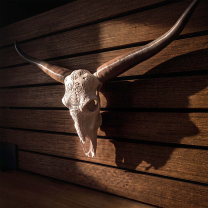 ADG42 Decorative Steer Skull and Horns Western Wall Decor by Active Doodie Gear­®
