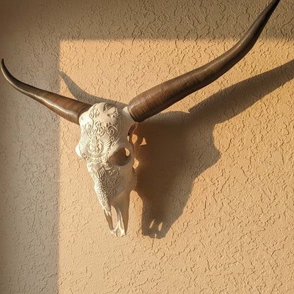 ADG42 Decorative Steer Skull and Horns Western Wall Decor by Active Doodie Gear­®