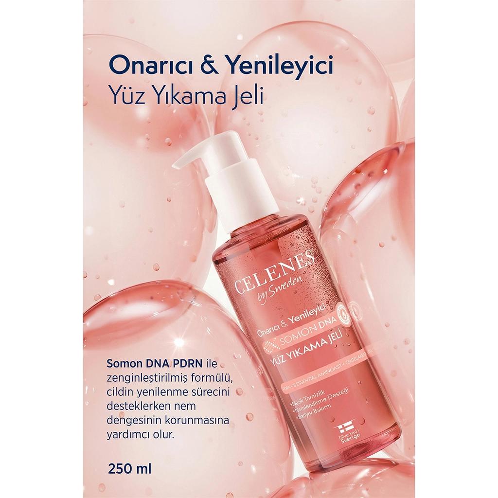 Celenes Salmon DNA Face Wash Gel for Youthful Glow 250 ml by Beauty Care Bag