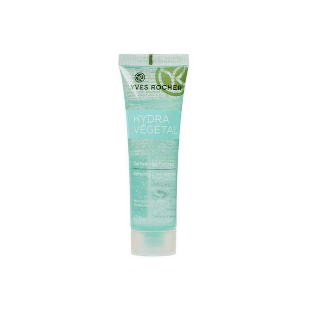 Yves Rocher Hydra Vegetal Facial Cleansing Gel - 30ml Mini Size, Moisturizing Face Wash for Hydrated Skin by Beauty Care Bag