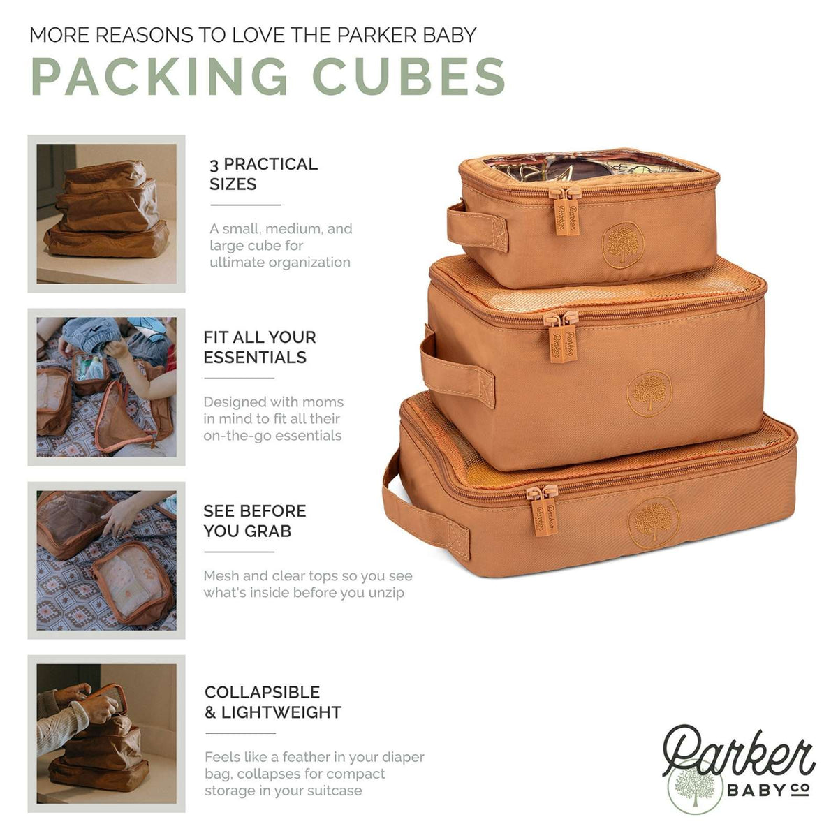 Packing Cube Set by Parker Baby Co.