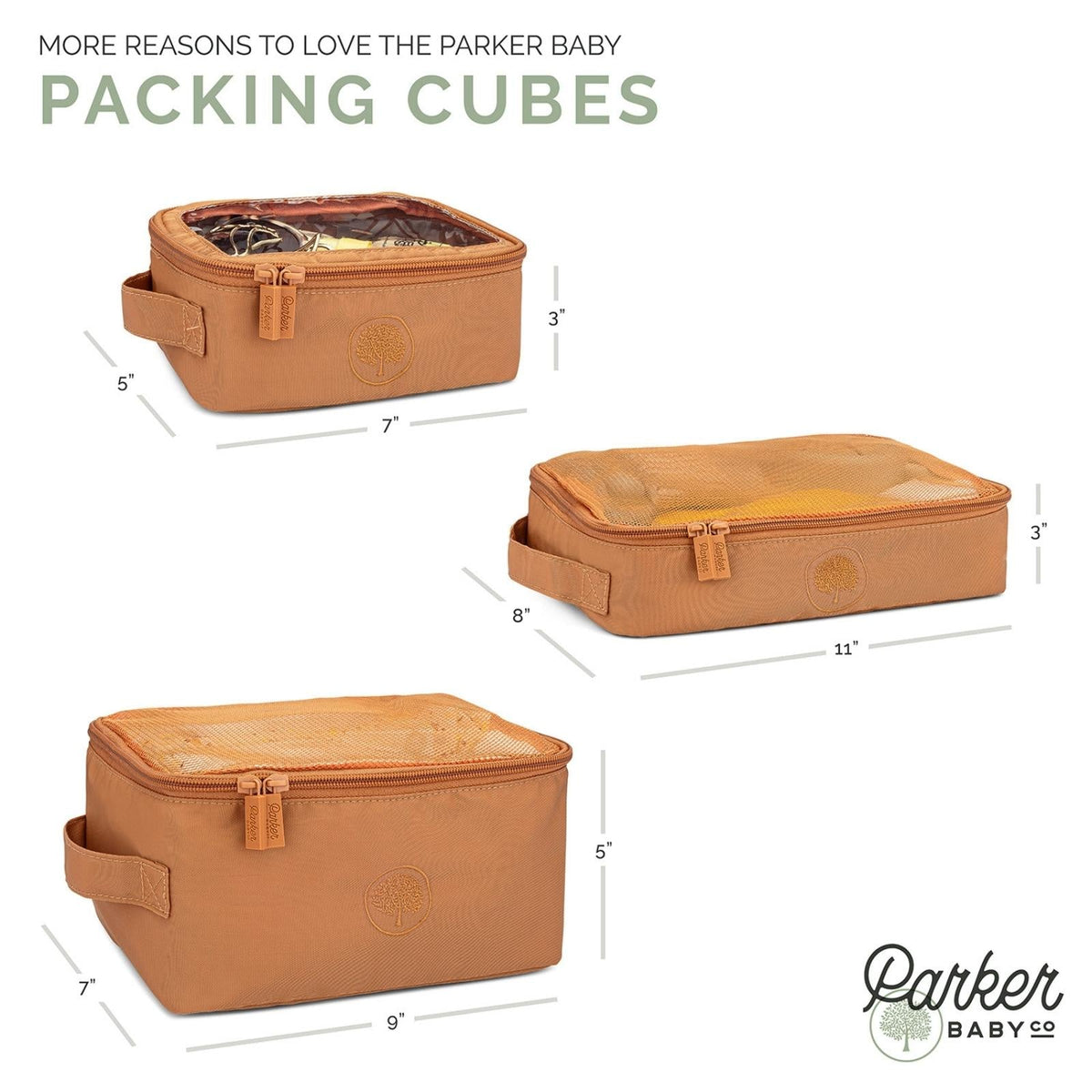 Packing Cube Set by Parker Baby Co.