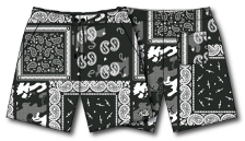 Men's Performance Training Shorts | 5.5"- Pew Pew Paisley by Tango Charlie Apparel