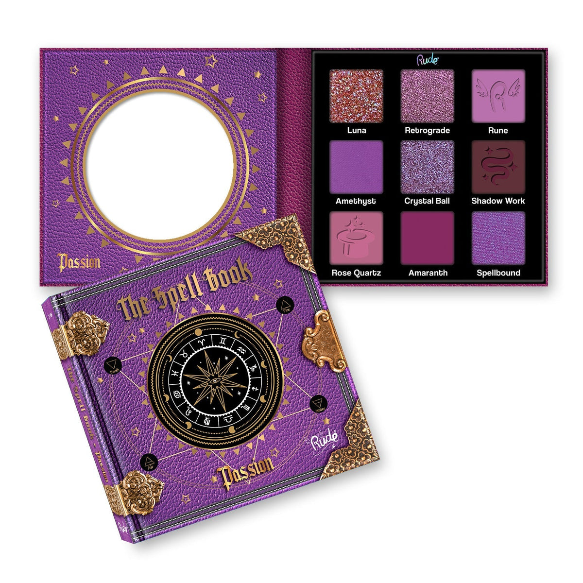 RUDE The Spell Book Smooth and Blendable Eyeshadow Palette by Avera Group