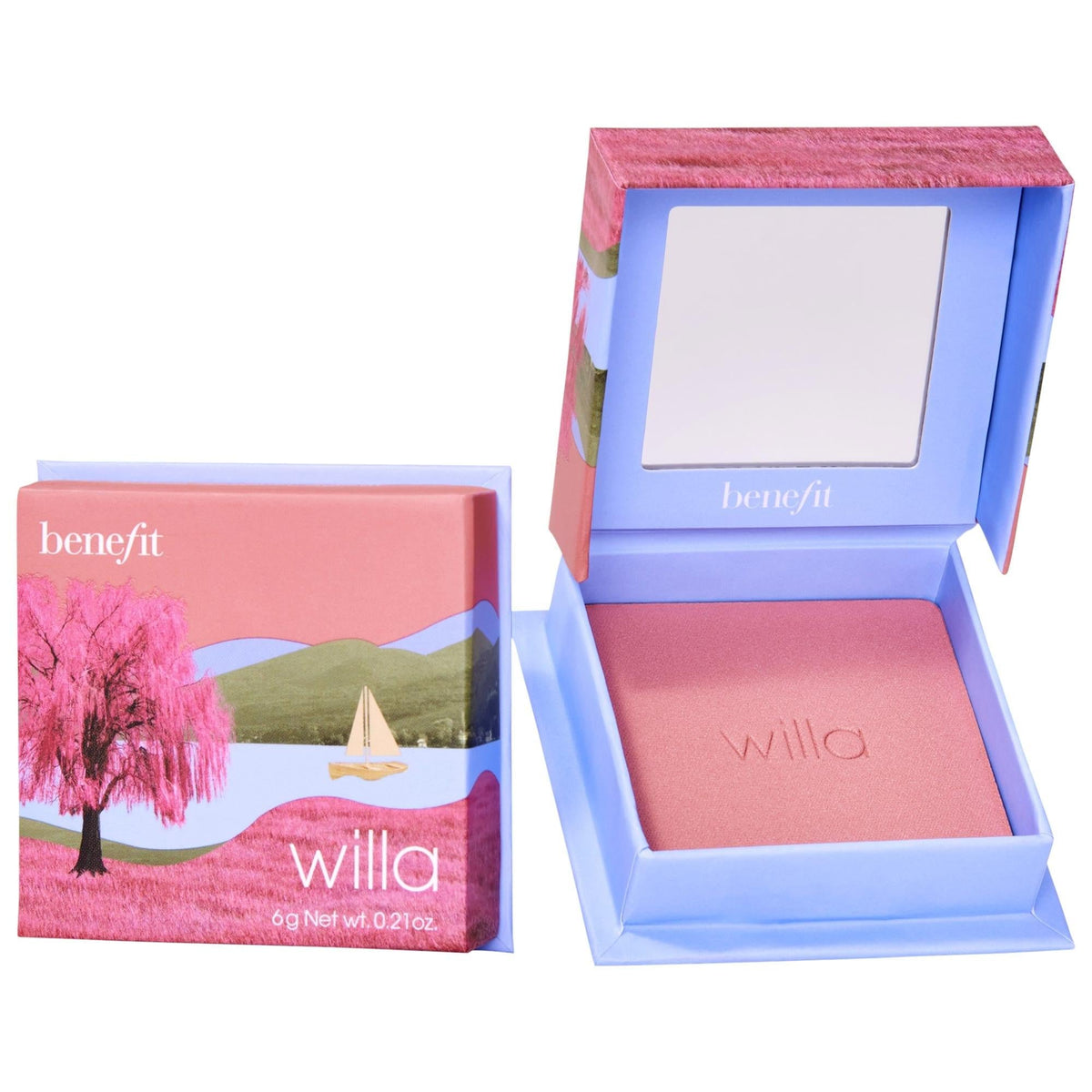 Benefit Cosmetics Silky-Soft Powder Blush - Buildable, Long-Lasting Makeup Blush for Natural Flush by Beauty Care Bag