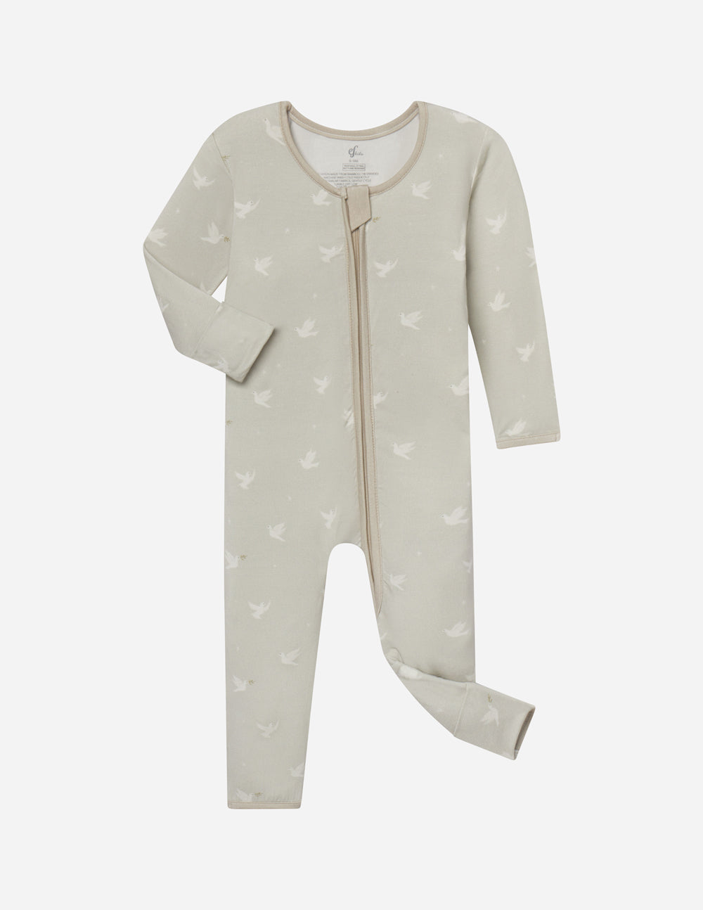 Peace Bamboo Convertible Footed Onesie by Elevated Faith