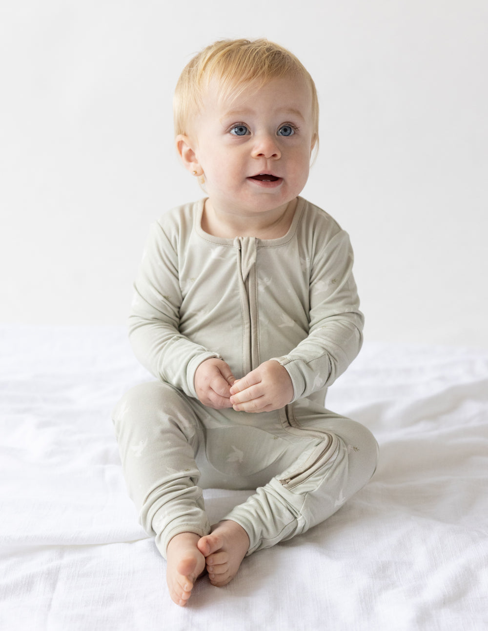 Peace Bamboo Convertible Footed Onesie by Elevated Faith