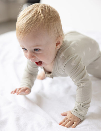 Peace Bamboo Convertible Footed Onesie by Elevated Faith