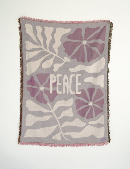 Peace Throw Blanket by Elevated Faith
