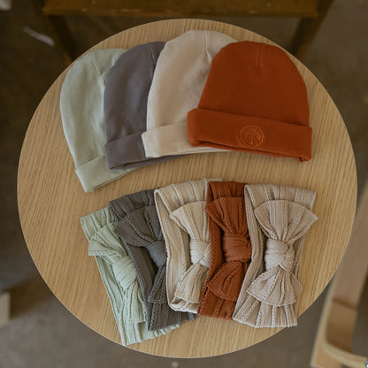 Pebble Set - Cable Knit Knotted Headbands - 5 Pack by Parker Baby Co.