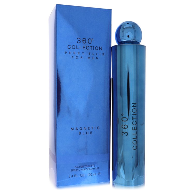 Perry Ellis 360 Collection Magnetic Blue by Perry Ellis Eau De Toilette Spray 3.4 oz for Men by Avera Group