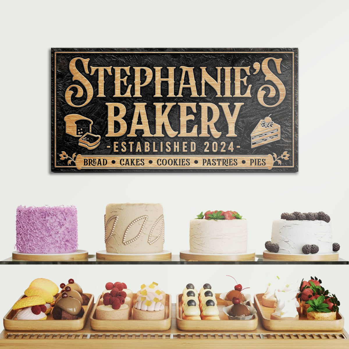 Personalized Bakery Sign by Tailored Canvases