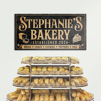 Personalized Bakery Sign by Tailored Canvases